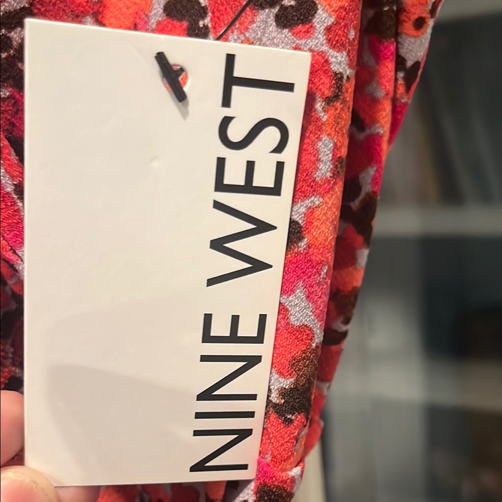 Nine West Red and Black Wrap Mini Dress - Picture 2 of 3